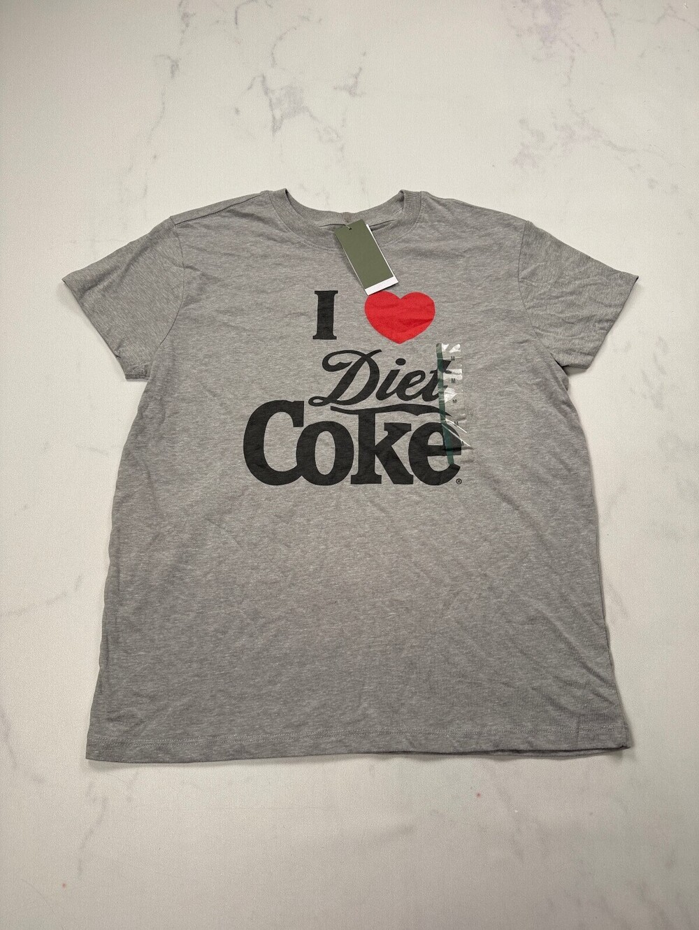 Coca-Cola Diet Coke T Shirt Gray Modern Retro - Womens M